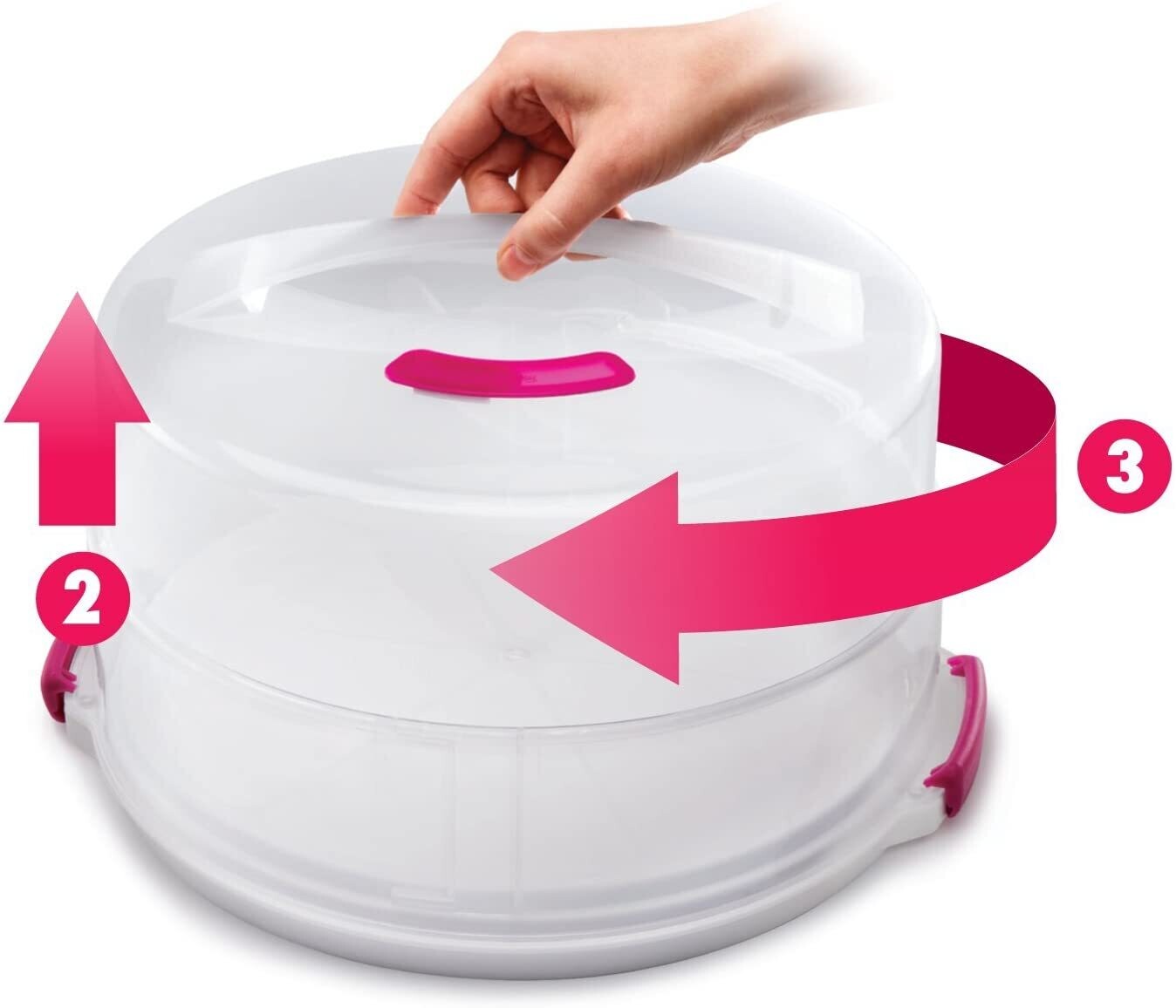 Adjustable Height Cake Storage Container