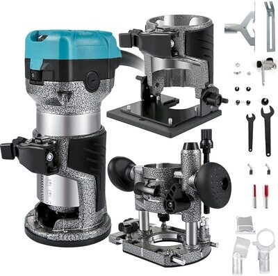 Electric Hand Wood Router 33,000 RPM – High-Speed Precision Router for Woodworking and Crafting Projects
