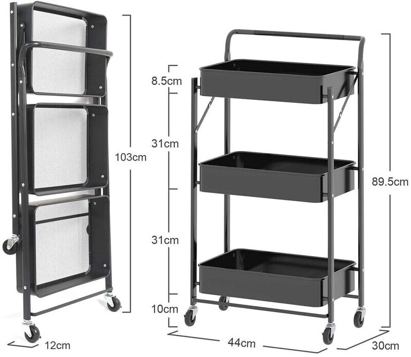 Foldable Tool &amp; Kitchen Trolley