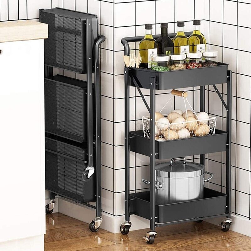 Foldable Tool &amp; Kitchen Trolley