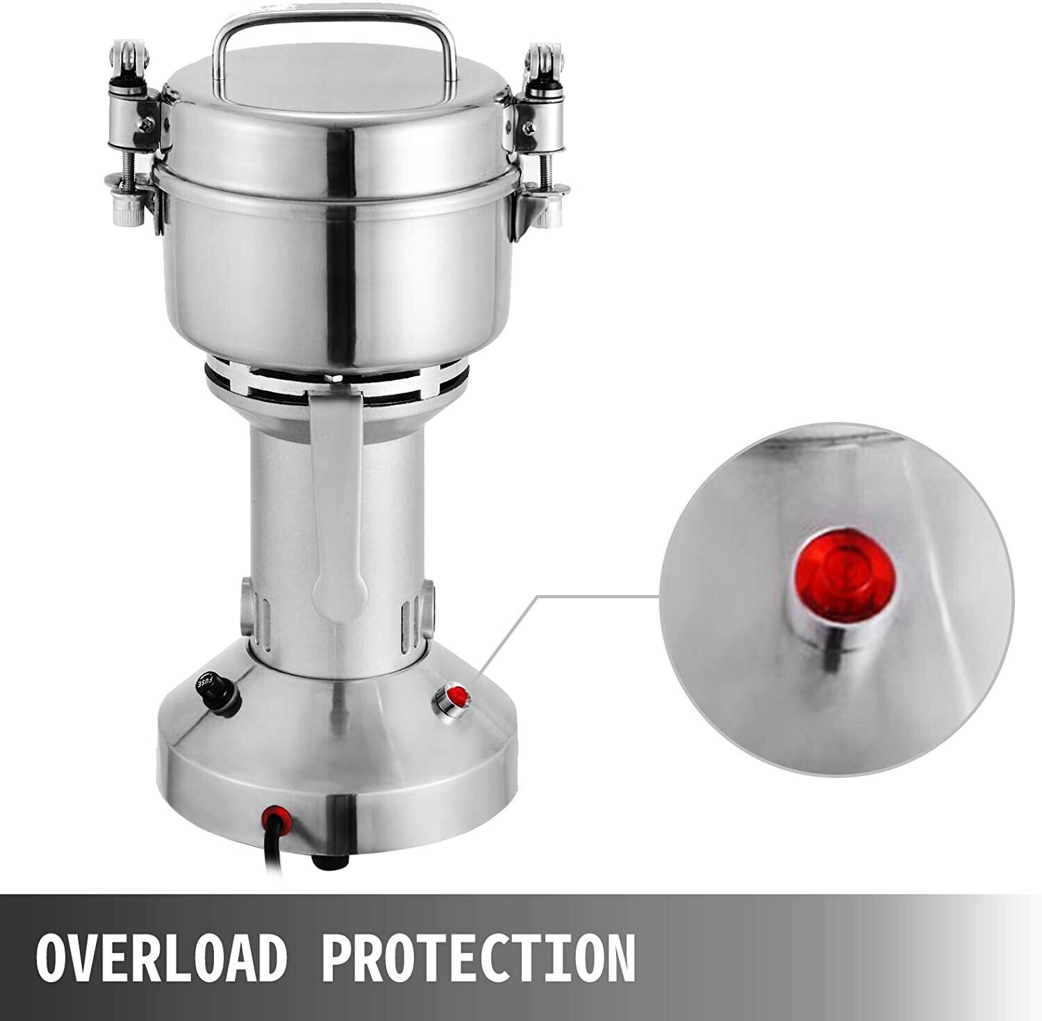 Electric Grain Mill and Spice Mill – Multi-Function Herb, Pepper, and Spice Pearl Powder Grinder for Home and Commercial Use