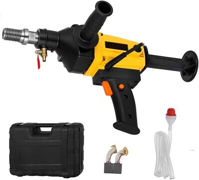 Core Drill 7 Inch Diamond Wet Dry Drill 2280W 220V, High Power Concrete, Masonry, and Tile Drilling Tool