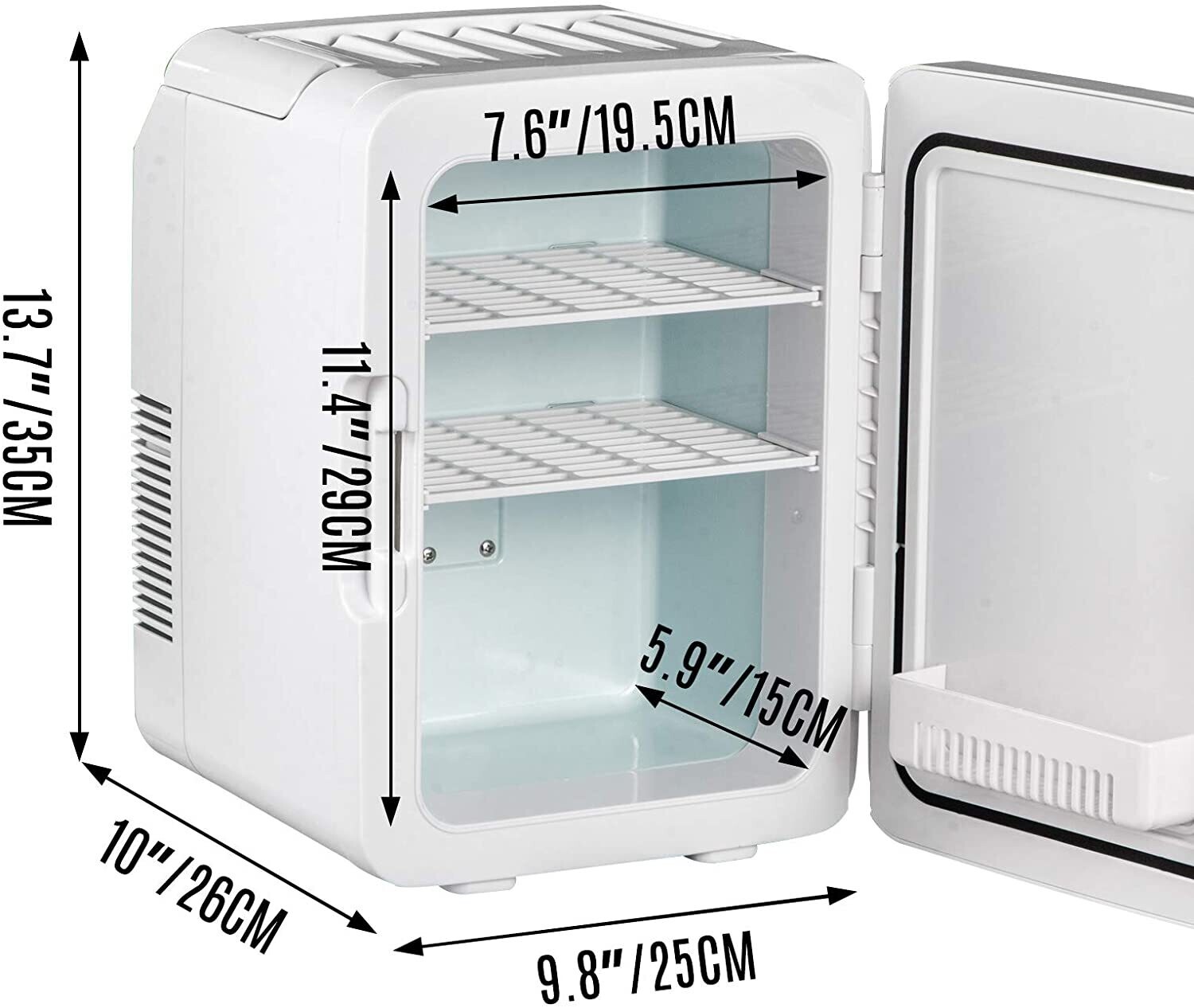 Mini Fridge, 10 L Mini Bar Fridge