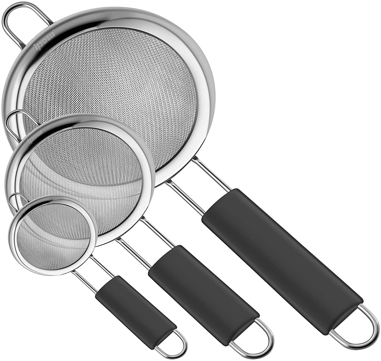 Stainless Steel Kitchen Strainer with Thickened Handle