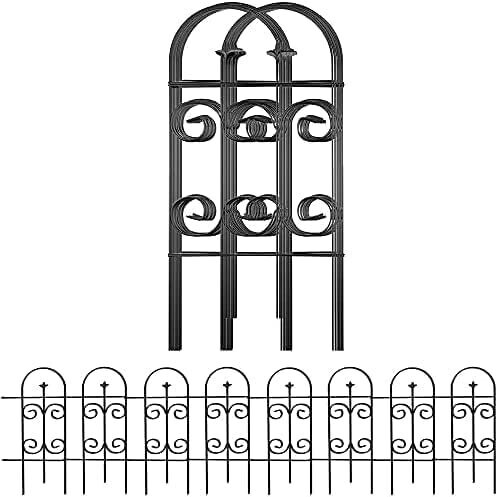 32in x 10ft Decorative Garden Fence for Outdoor Landscaping and Flower Bed Edging