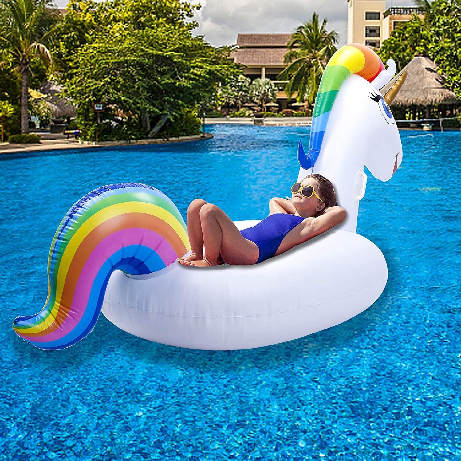 Environmentally Friendly PVC Inflatable Floating Bed – Durable and Comfortable Pool Lounger for Relaxation