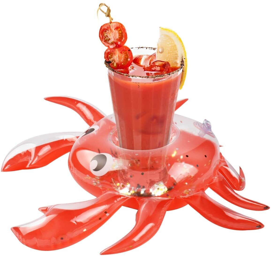 Inflatable Drink Holders for Pool, Fun and Convenient Beverage Floaties for Water Leisure