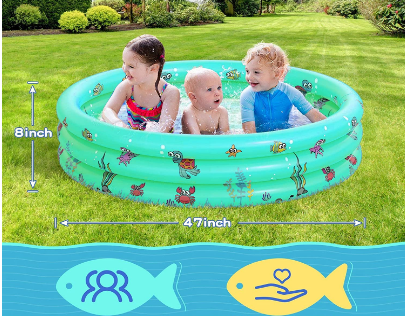 Inflatable Children Swimming Pool for Indoor and Outdoor Use, Perfect for Family Fun and Summer Play