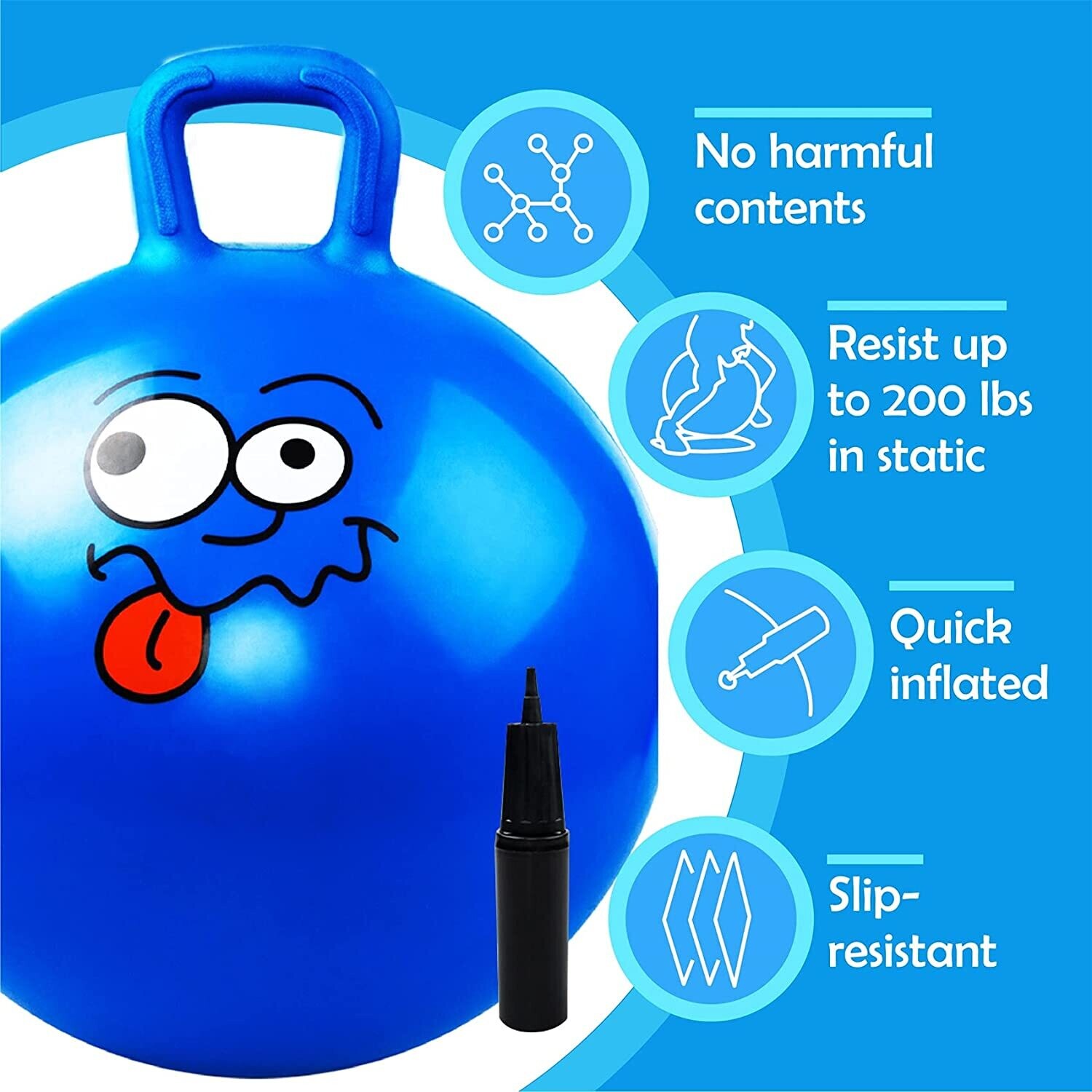 Space Hopper Ball with Pump