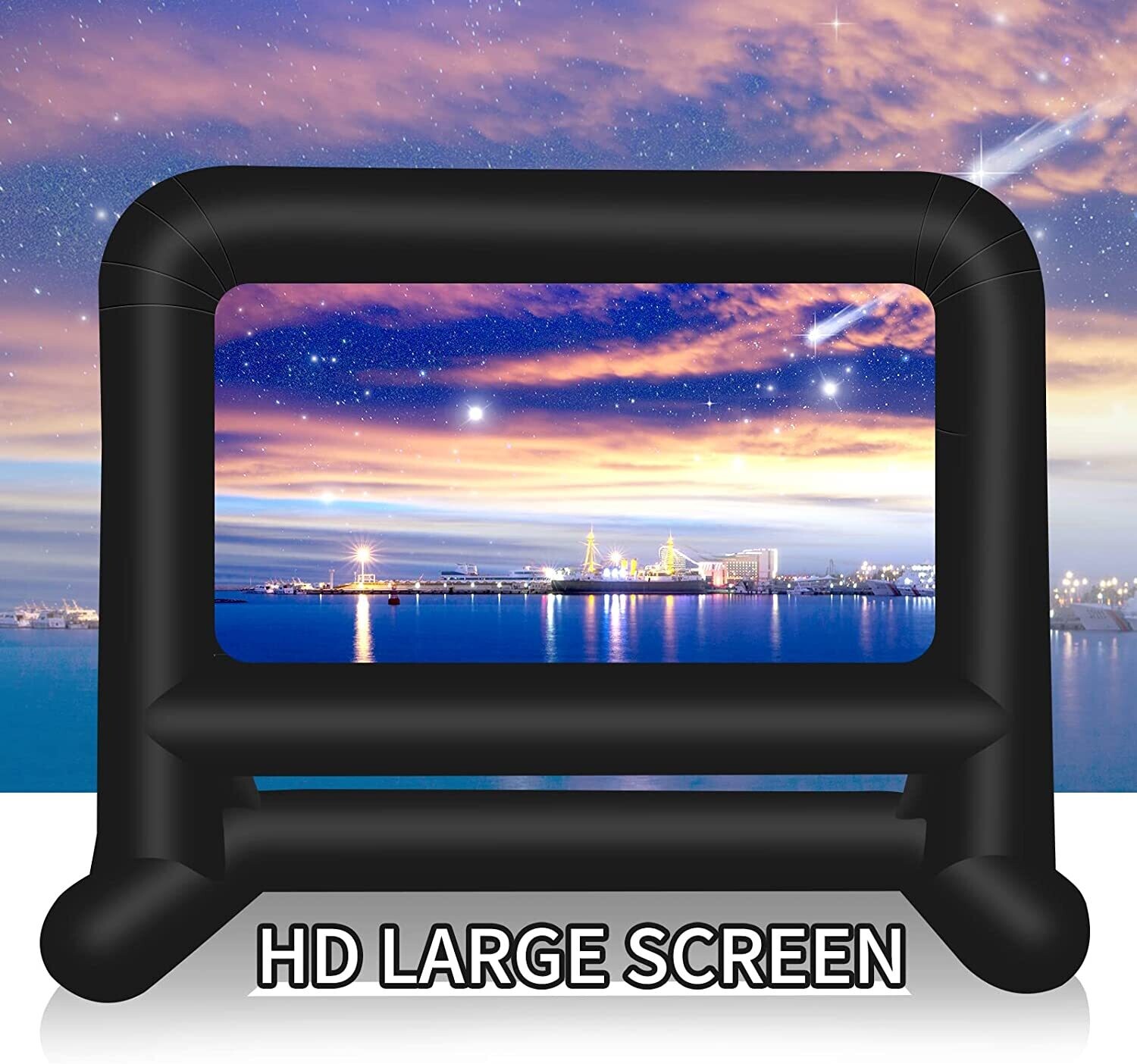 Inflatable Projection Screen for Outdoor Movies, Backyard Entertainment, and Event Viewing