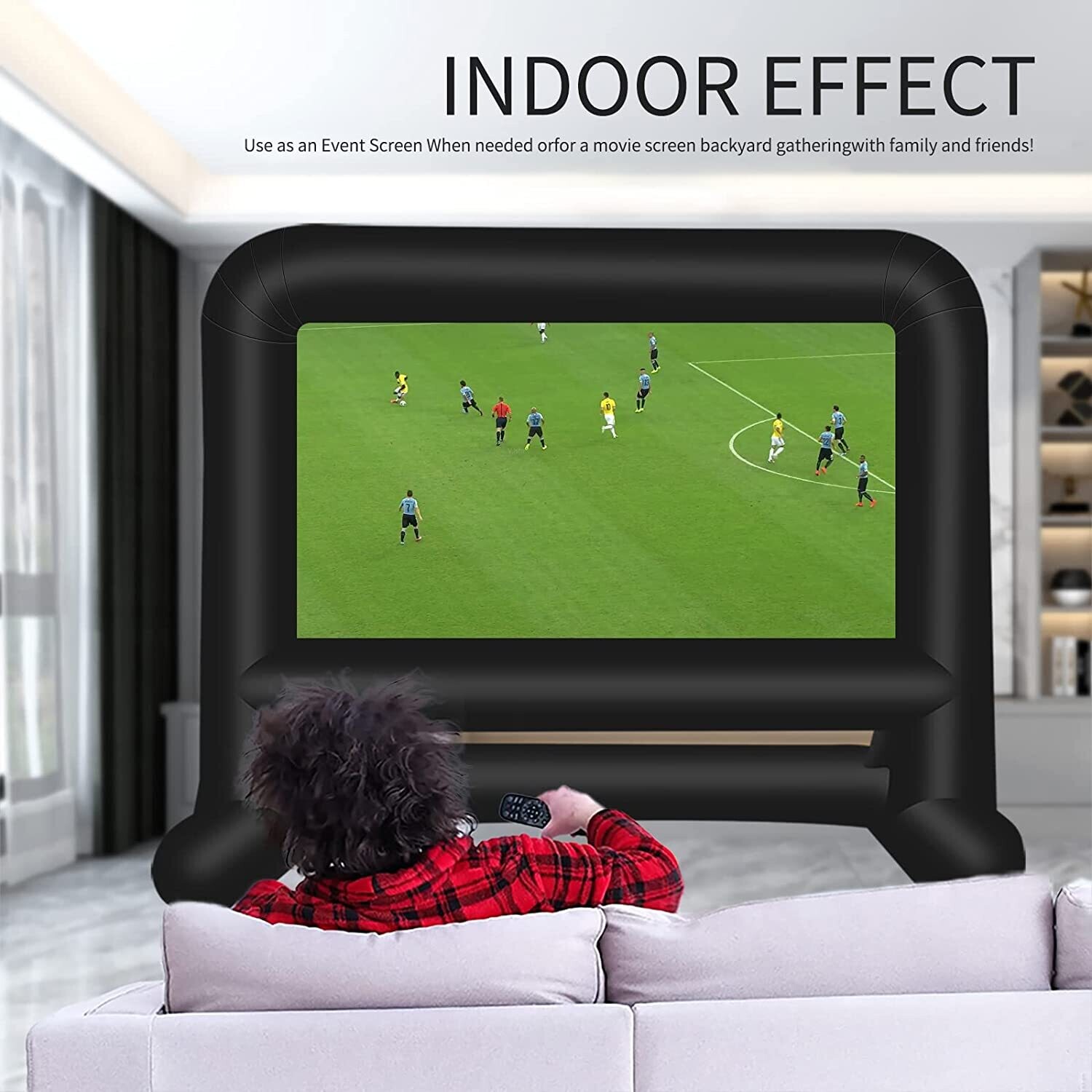 Inflatable Projection Screen for Outdoor Movies, Backyard Entertainment, and Event Viewing