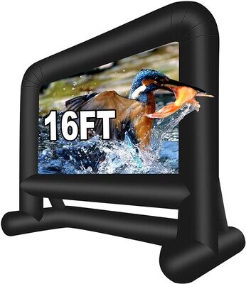 Inflatable Projection Screen for Outdoor Movies, Backyard Entertainment, and Event Viewing