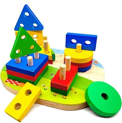 Plug-In Puzzle Wooden Toy