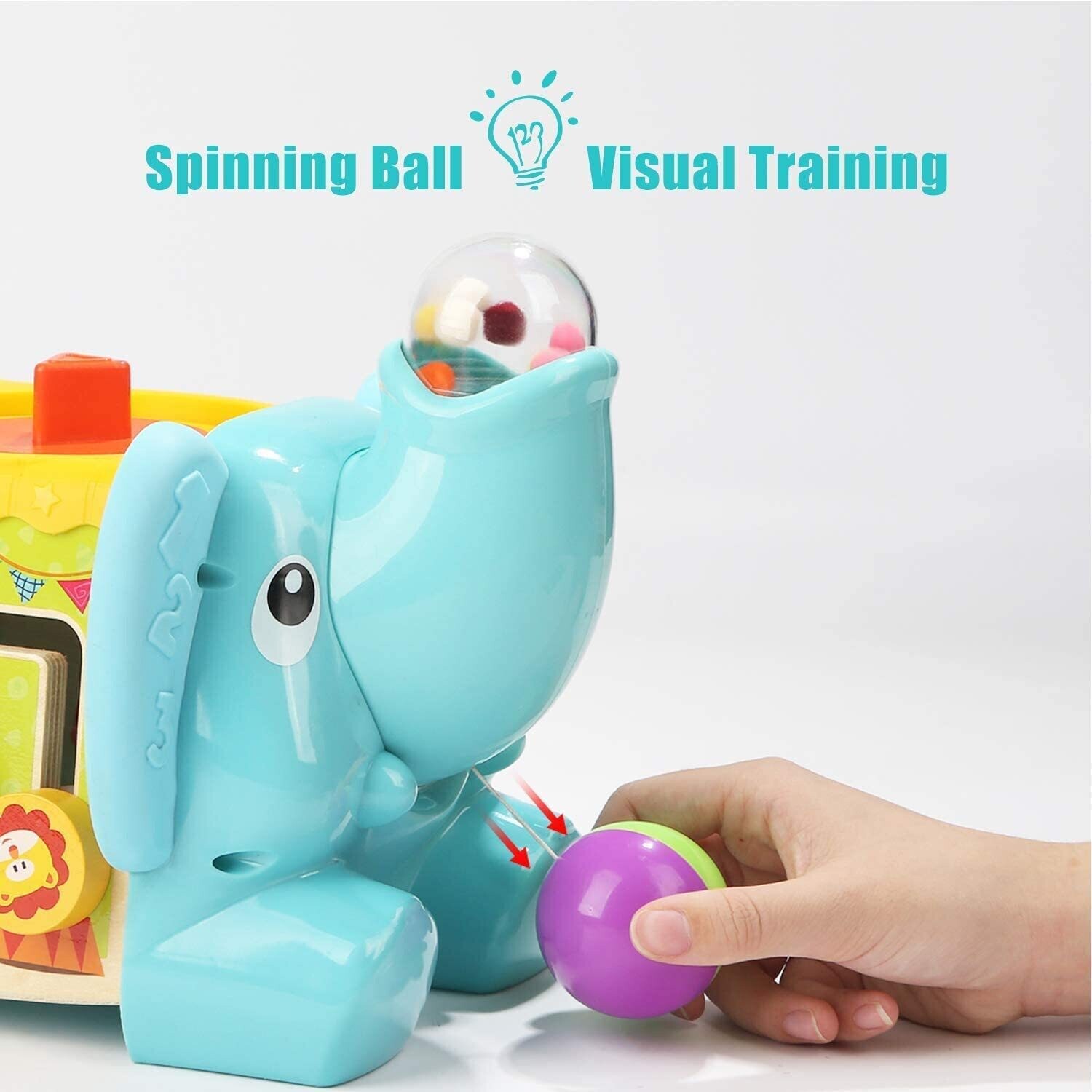 Elephant Baby Activity Table for Kids – Interactive Learning Table with Toys and Educational Features for Toddlers