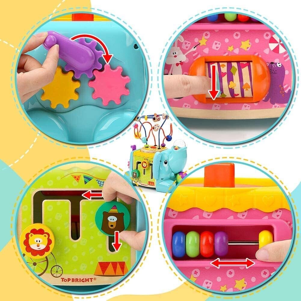 Elephant Baby Activity Table for Kids – Interactive Learning Table with Toys and Educational Features for Toddlers