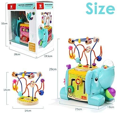 Elephant Baby Activity Table for Kids – Interactive Learning Table with Toys and Educational Features for Toddlers