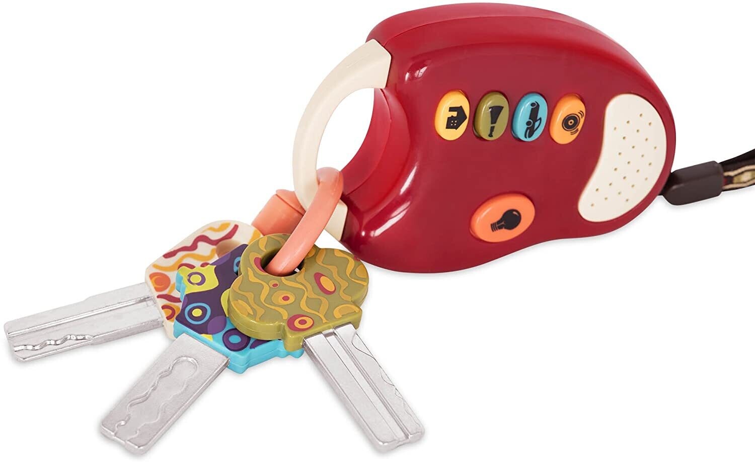 Colourful Toy Keys for Children and Babies, Safe and Interactive Key Toy for Sensory Development, Early Learning Toy for Toddlers