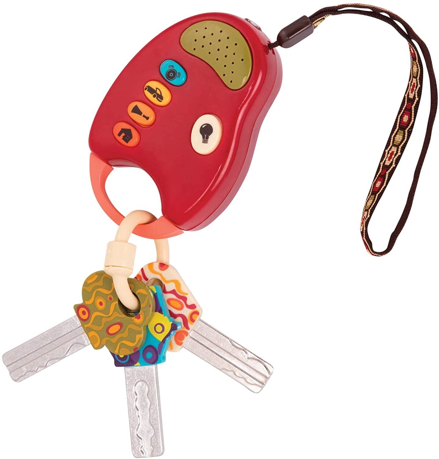 Colourful Toy Keys for Children and Babies, Safe and Interactive Key Toy for Sensory Development, Early Learning Toy for Toddlers