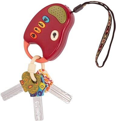 Colourful Toy Keys for Children and Babies, Safe and Interactive Key Toy for Sensory Development, Early Learning Toy for Toddlers