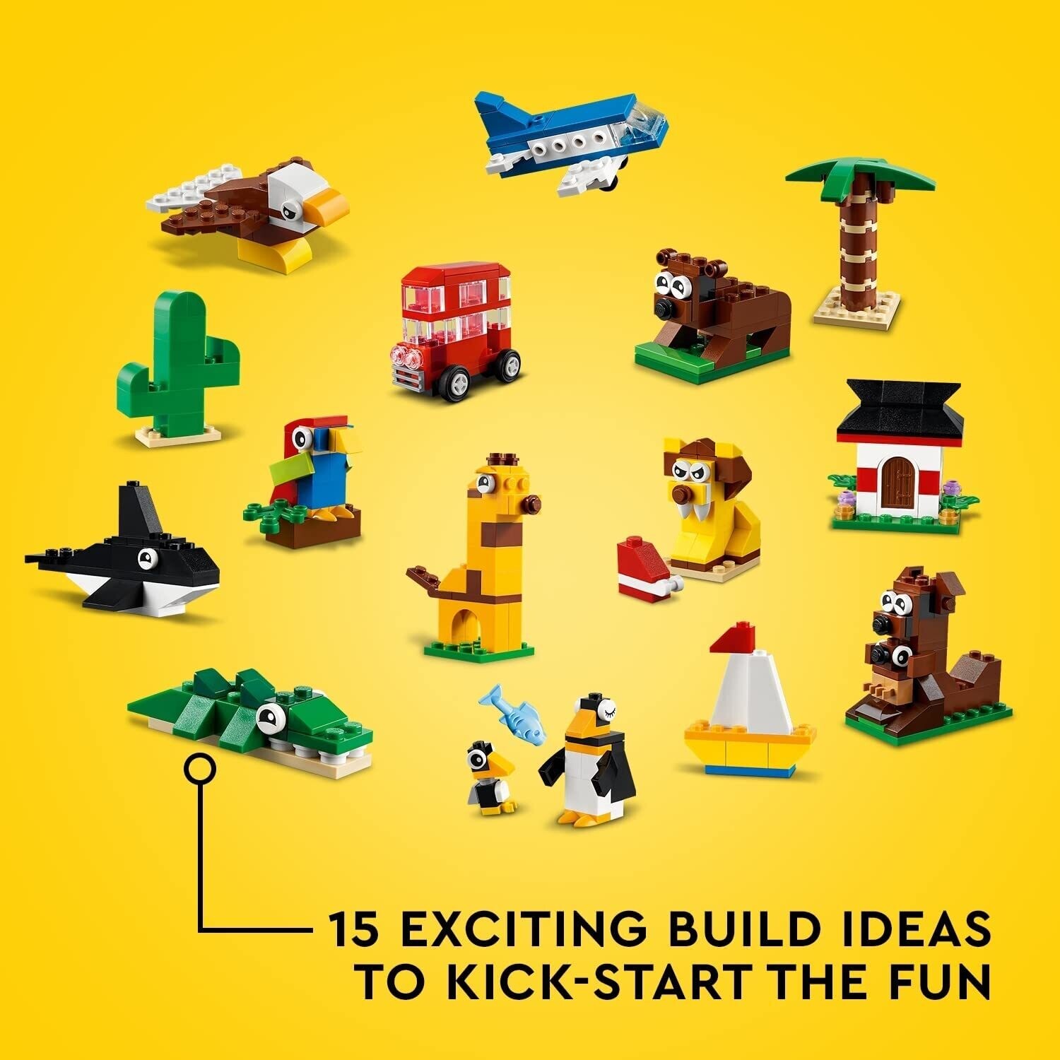 Building Blocks and Buildable Animals Toy Set for Kids – Creative Construction Play, Educational STEM Learning, Fun Animal Figures and Building Toys