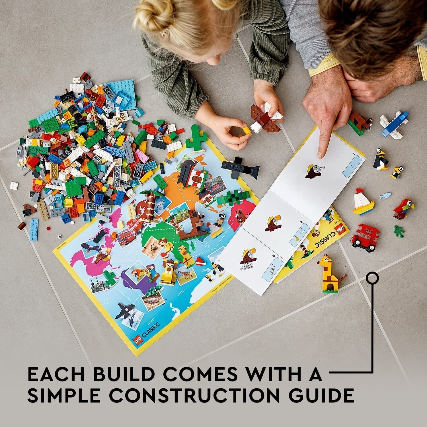 Building Blocks and Buildable Animals Toy Set for Kids – Creative Construction Play, Educational STEM Learning, Fun Animal Figures and Building Toys