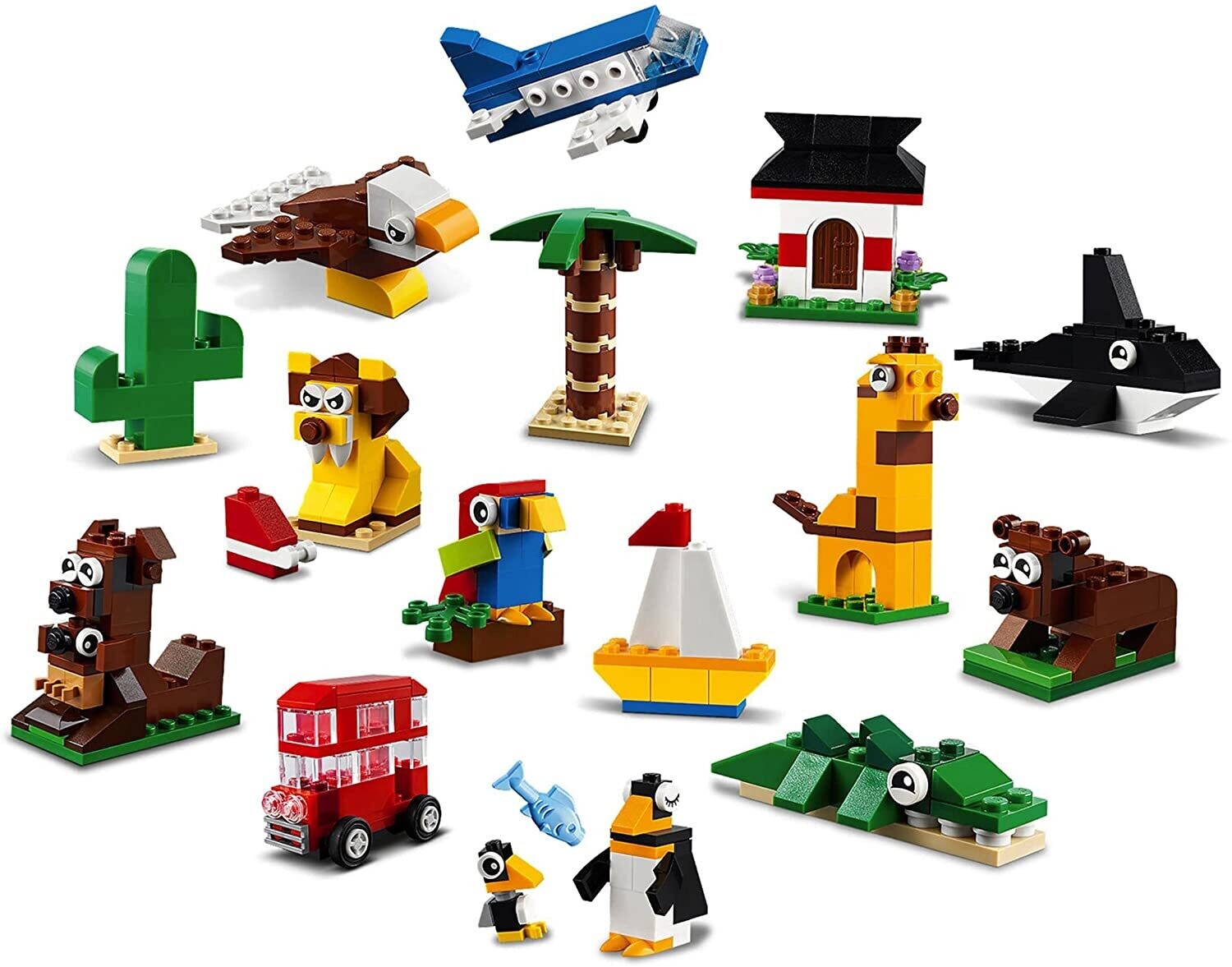 Building Blocks and Buildable Animals Toy Set for Kids – Creative Construction Play, Educational STEM Learning, Fun Animal Figures and Building Toys