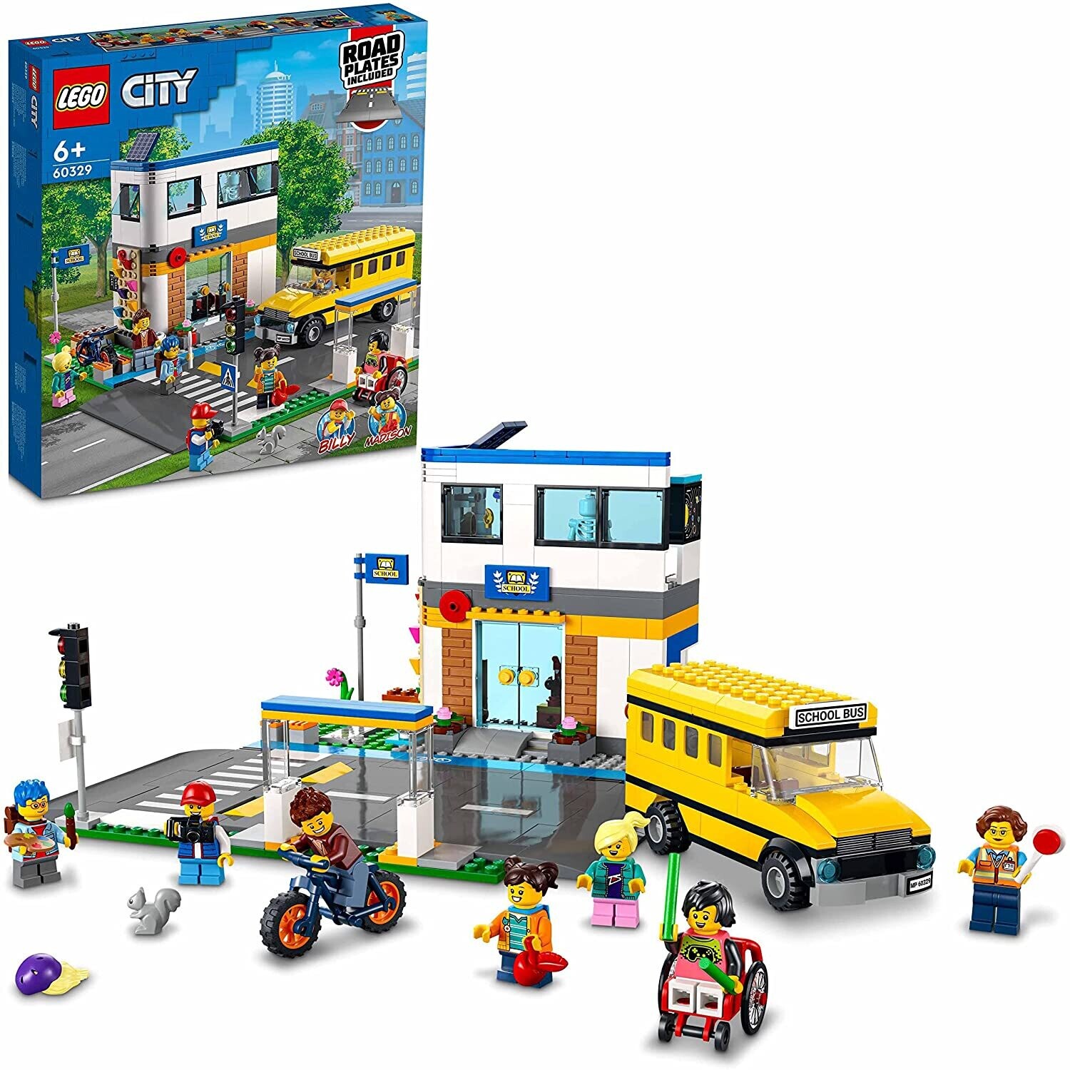 LEGO 60329 City School Day with Bus Toy