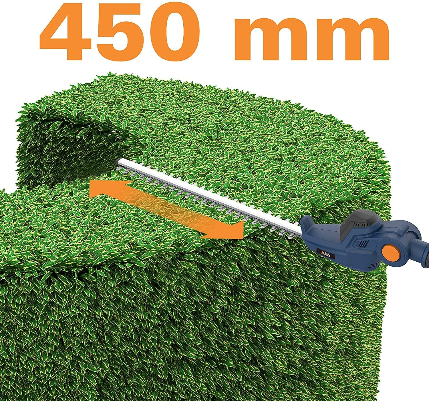 Cordless Pole Hedge Trimmer with 2.0Ah Battery, Telescoping Reach, Powerful and Lightweight for Easy Garden Trimming