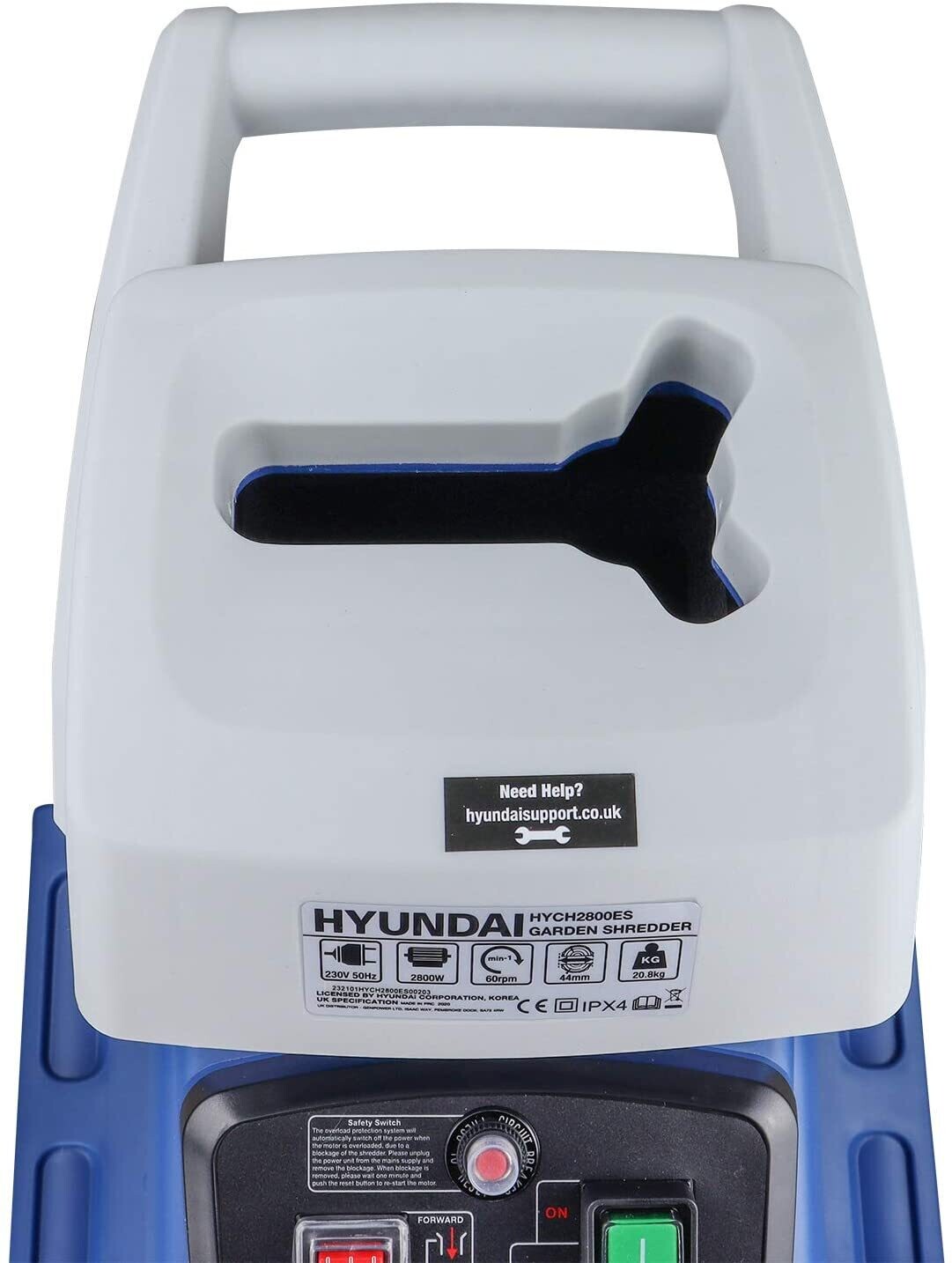 Portable Garden Shredder 2800w 2.8 kw 230v Electric