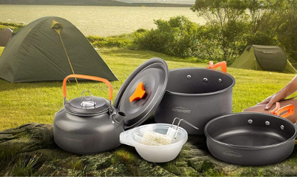 Camping Cookware Set – Portable, Lightweight, and Durable Outdoor Cooking Essentials