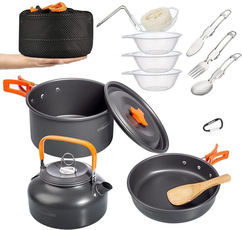 Camping Cookware Set – Portable, Lightweight, and Durable Outdoor Cooking Essentials