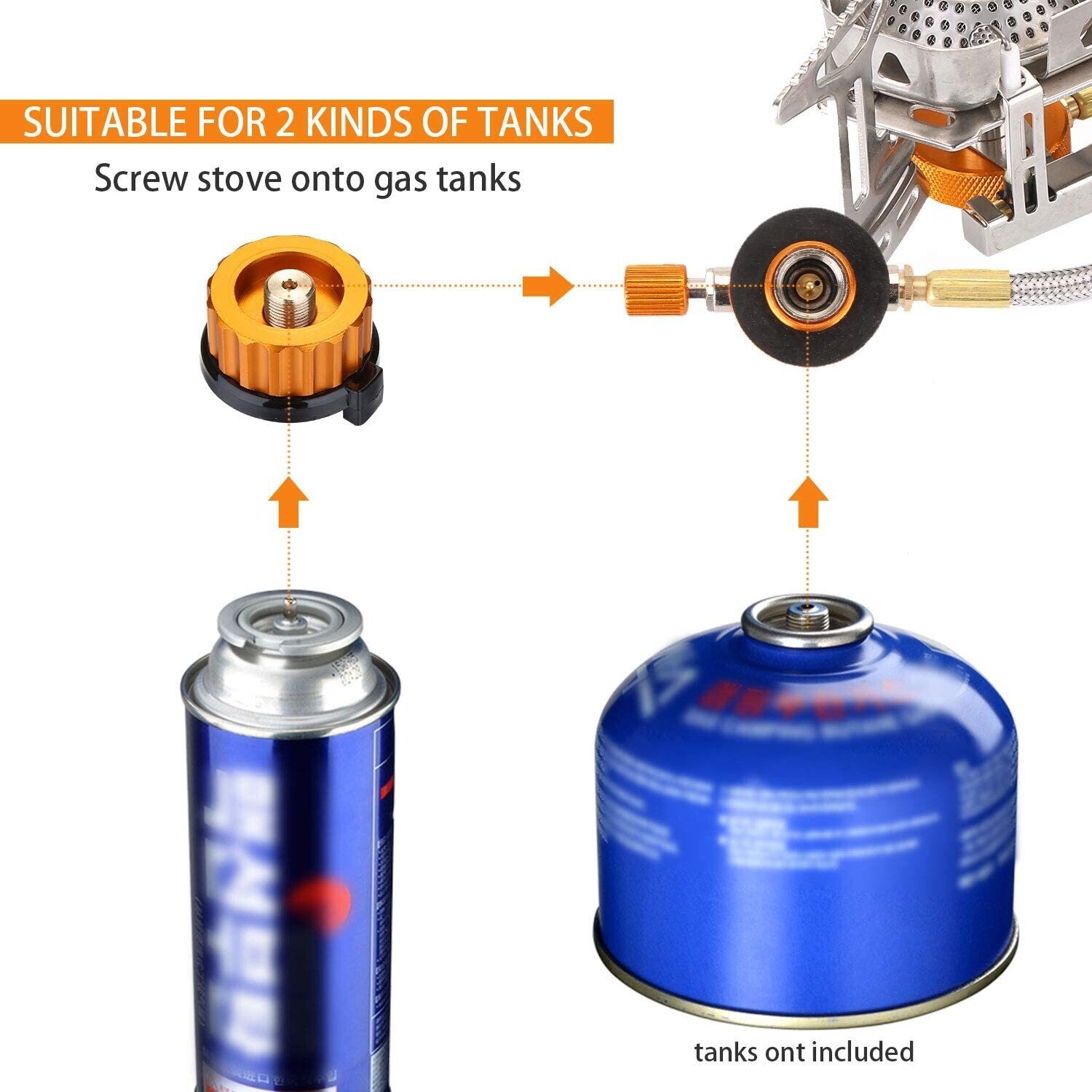 Windproof Gas Stove with Piezo Ignition