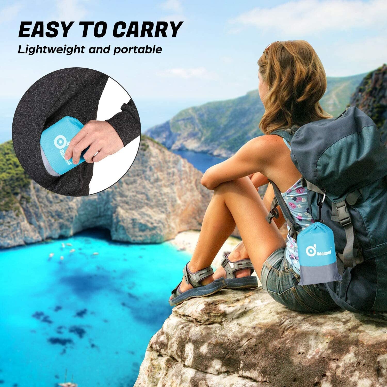Waterproof Camping and Picnic Blanket 110 x 160 cm