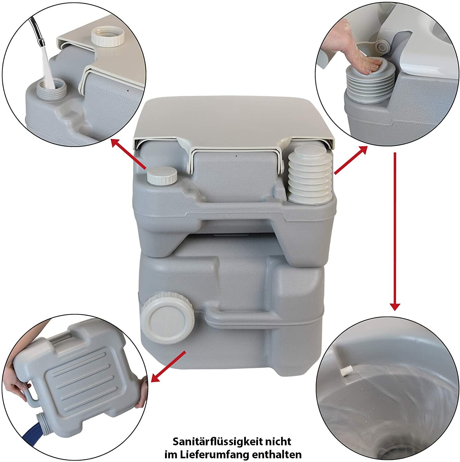 Portable camping toilet FRESH DELUXE