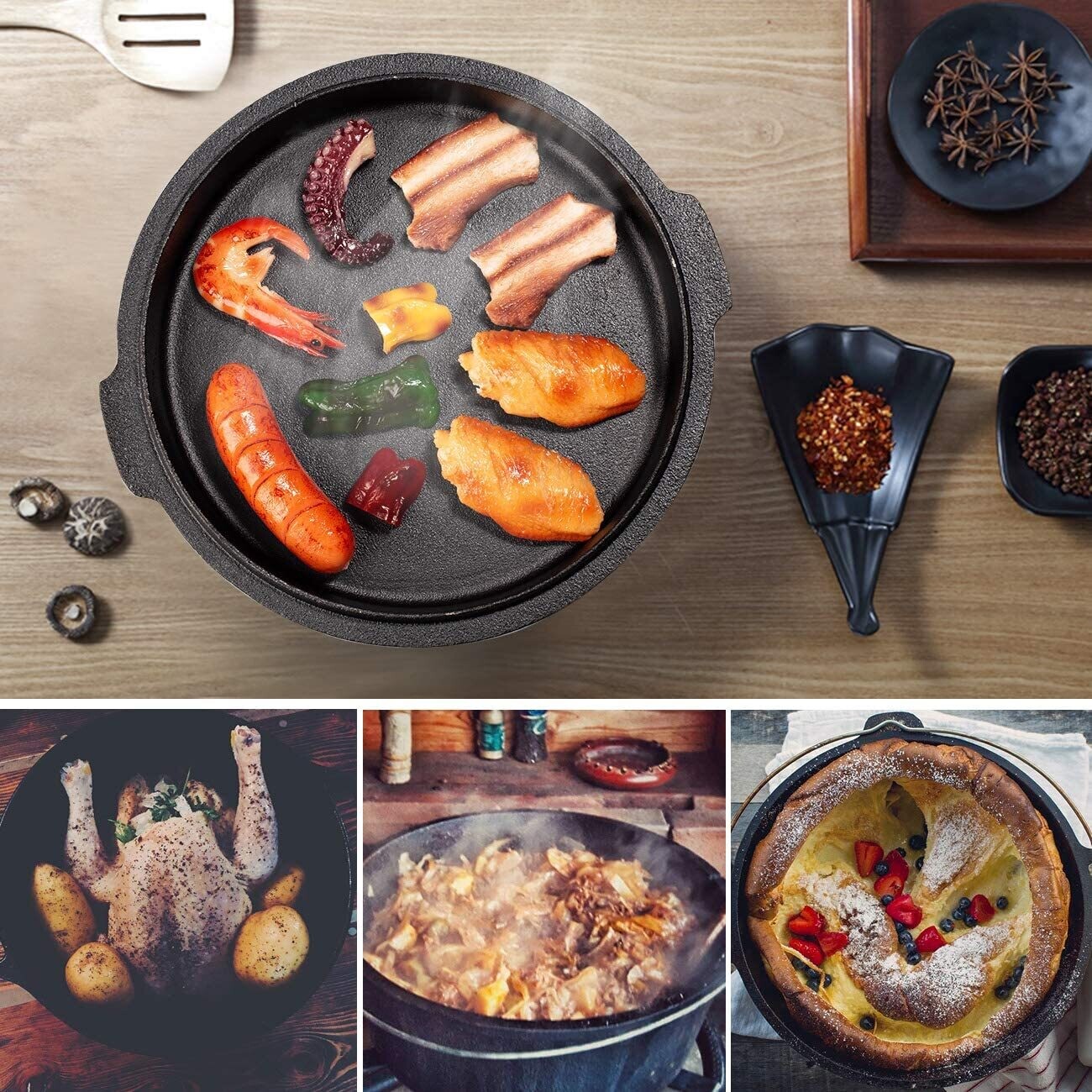 Ready-Baked Cast-Iron Cooking Pot