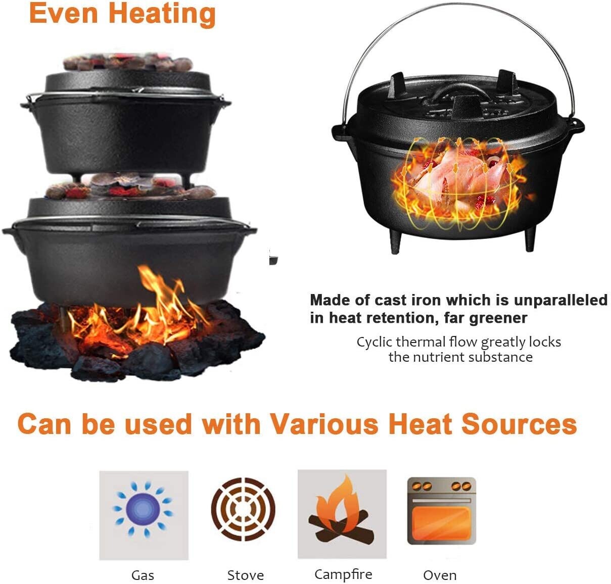 Ready-Baked Cast-Iron Cooking Pot