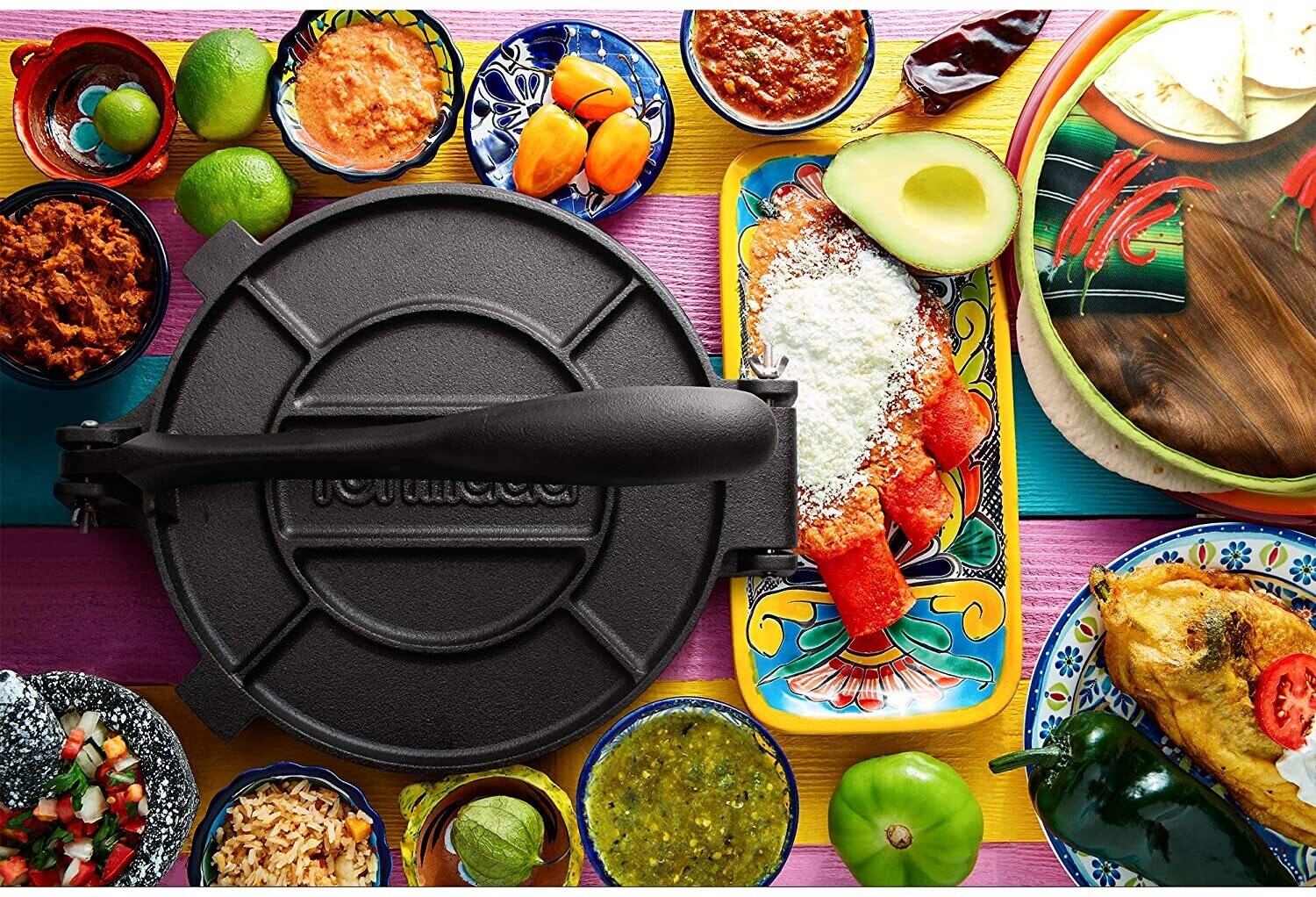 Premium Cast Iron Tortilla Press