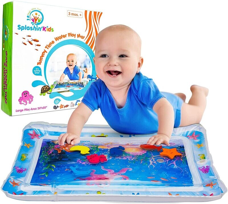 Inflatable Tummy Time Premium Water mat Infants &amp; Toddlers