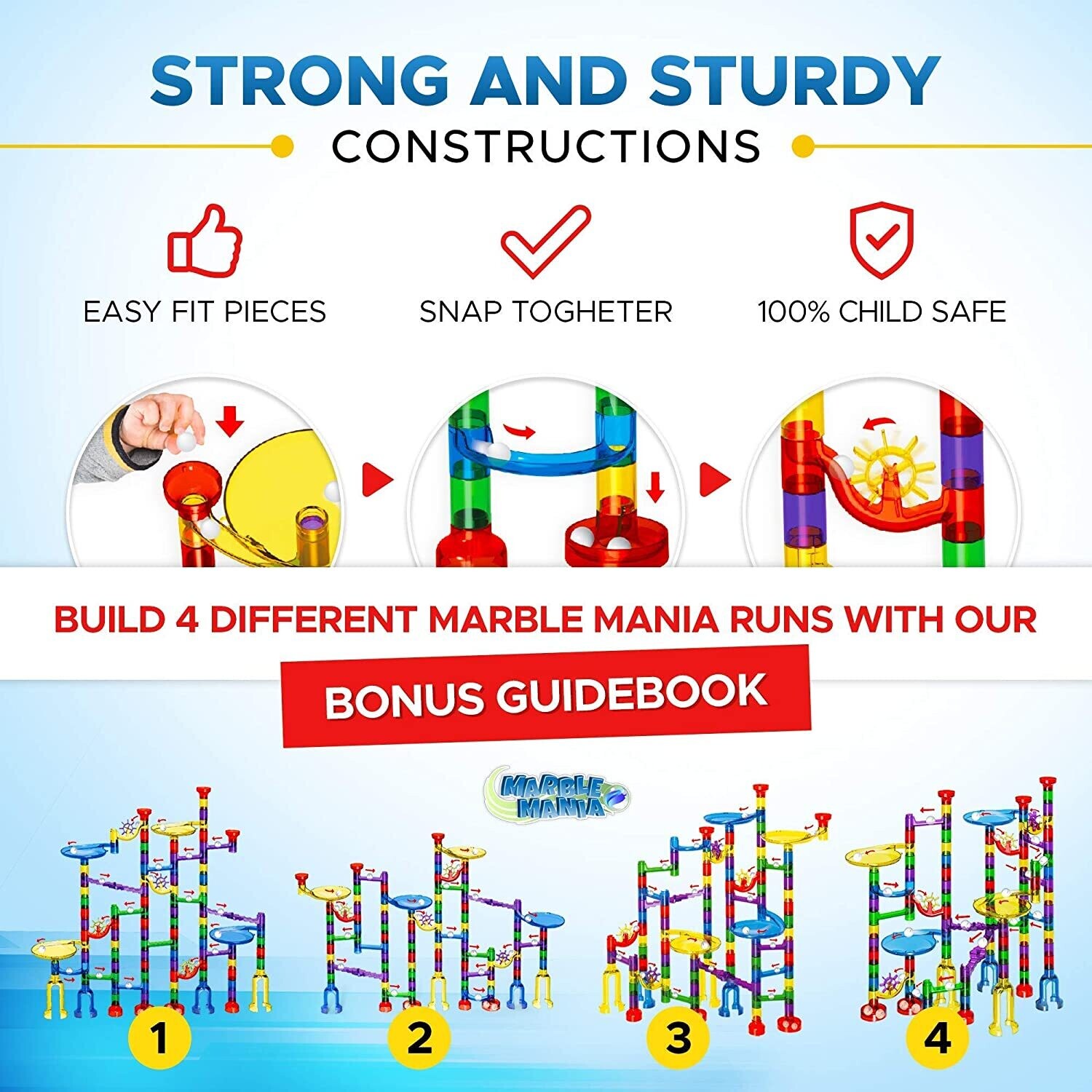 Construction Toys for 4-8 Year Old Boys and Girls, Building Set for Kids, Educational STEM Toy, Excavator and Bulldozer Playset, Fun Construction Vehicle Toy for Creative Play