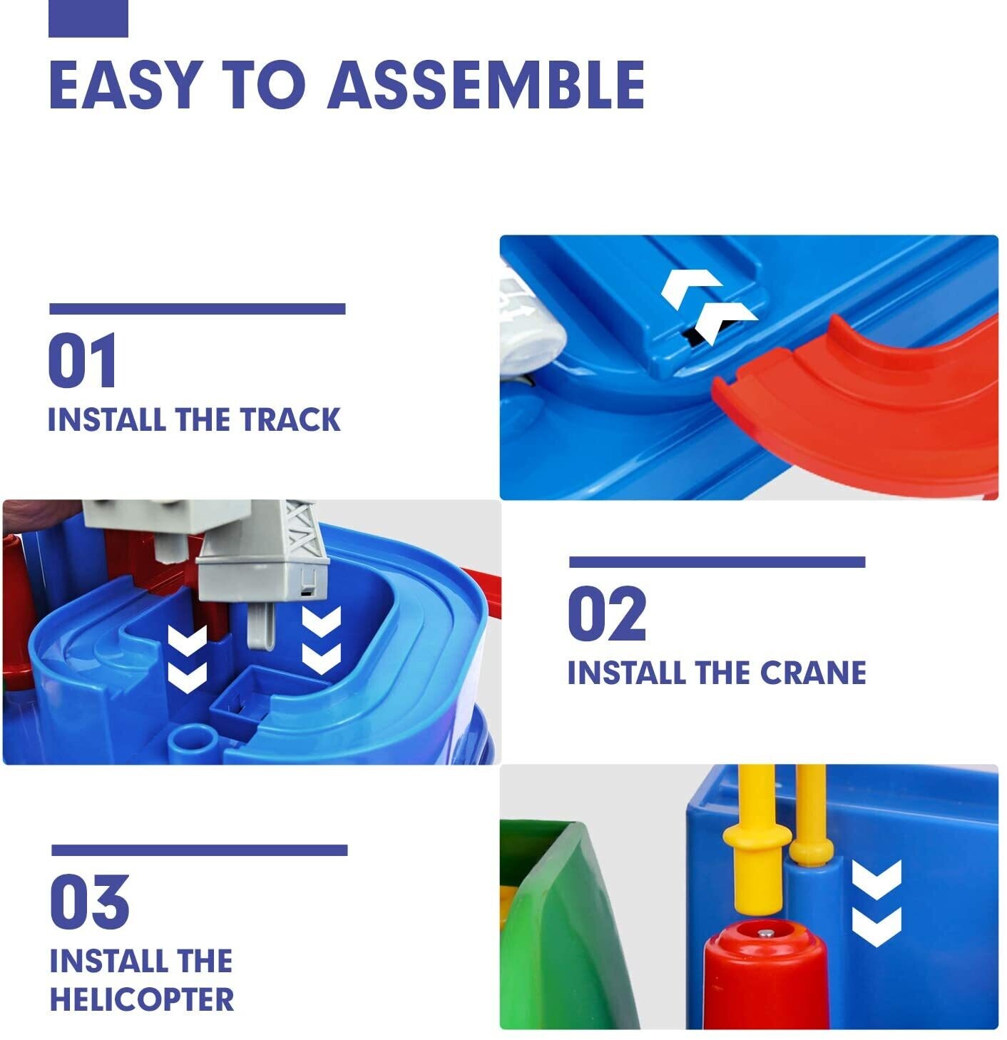 LARGE Race Track Car Adventure Toys for 3 Year Old Boys