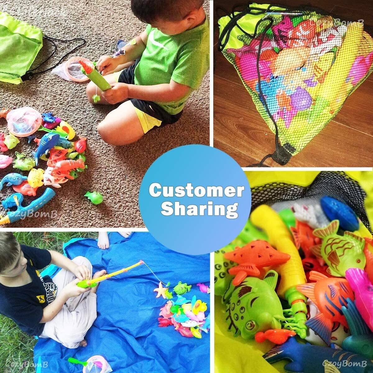 Magnetic Fishing Toys Game Set for Kids for Bath Time Pool Party