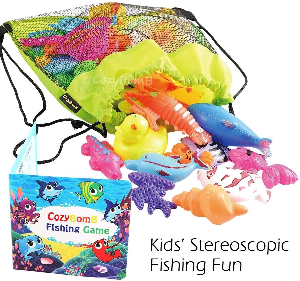 Magnetic Fishing Toys Game Set for Kids for Bath Time Pool Party