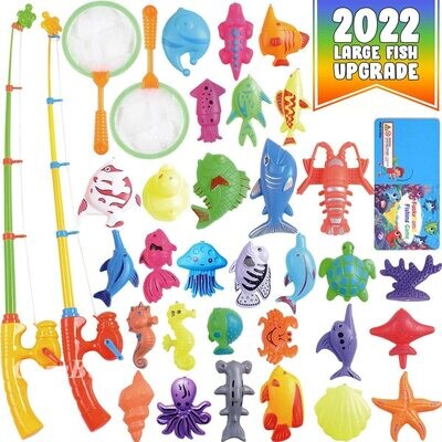Magnetic Fishing Toys Game Set for Kids for Bath Time Pool Party