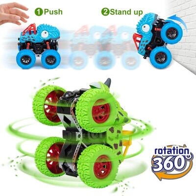 Dinosaur Toys for Boys and Girls Age 2-7+, Rotating Jumping Stunt Car – Interactive Dinosaur-Themed Toy for Fun and Active Play