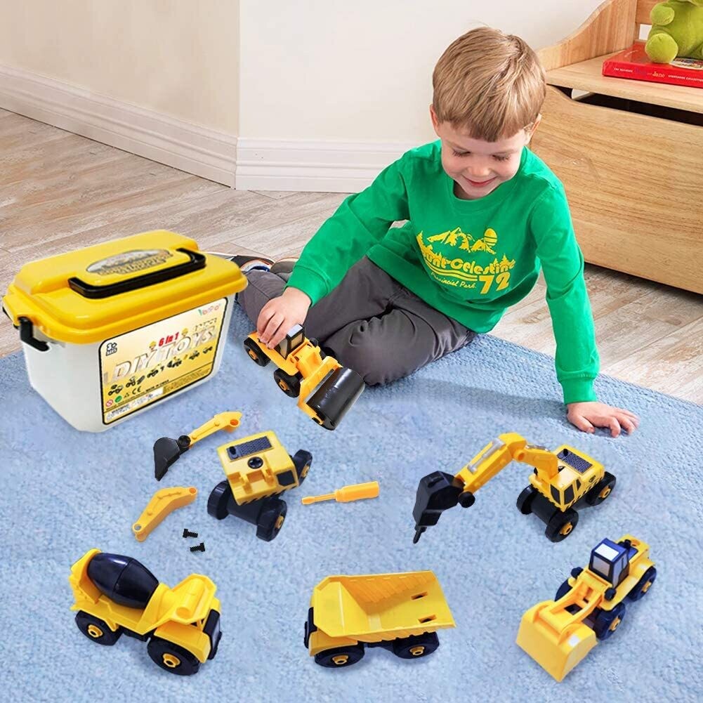 Take-Apart Construction Vehicles Excavators Truck