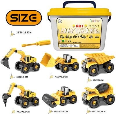 Take-Apart Construction Vehicles Excavators Truck