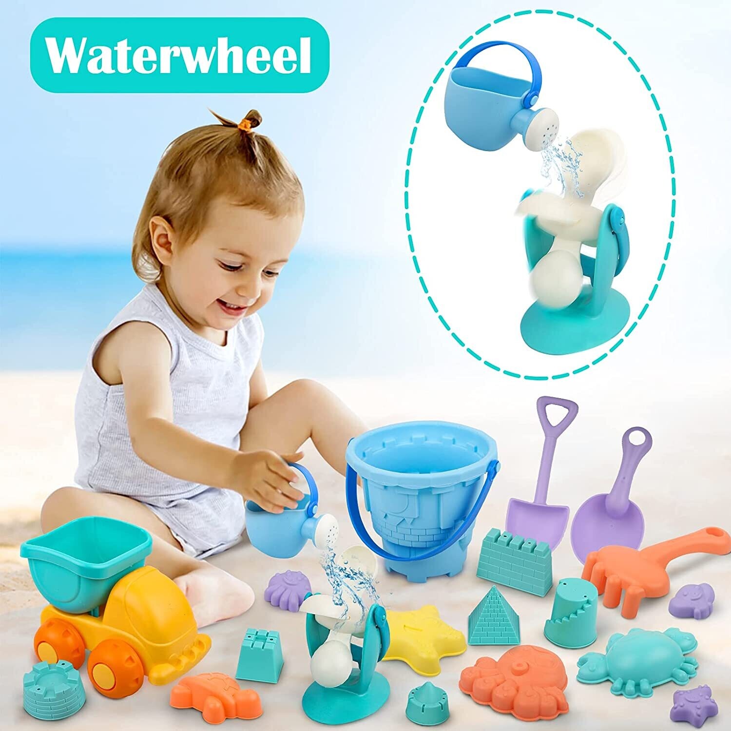 Sand Beach Toys for Kid Soft Plastic Material