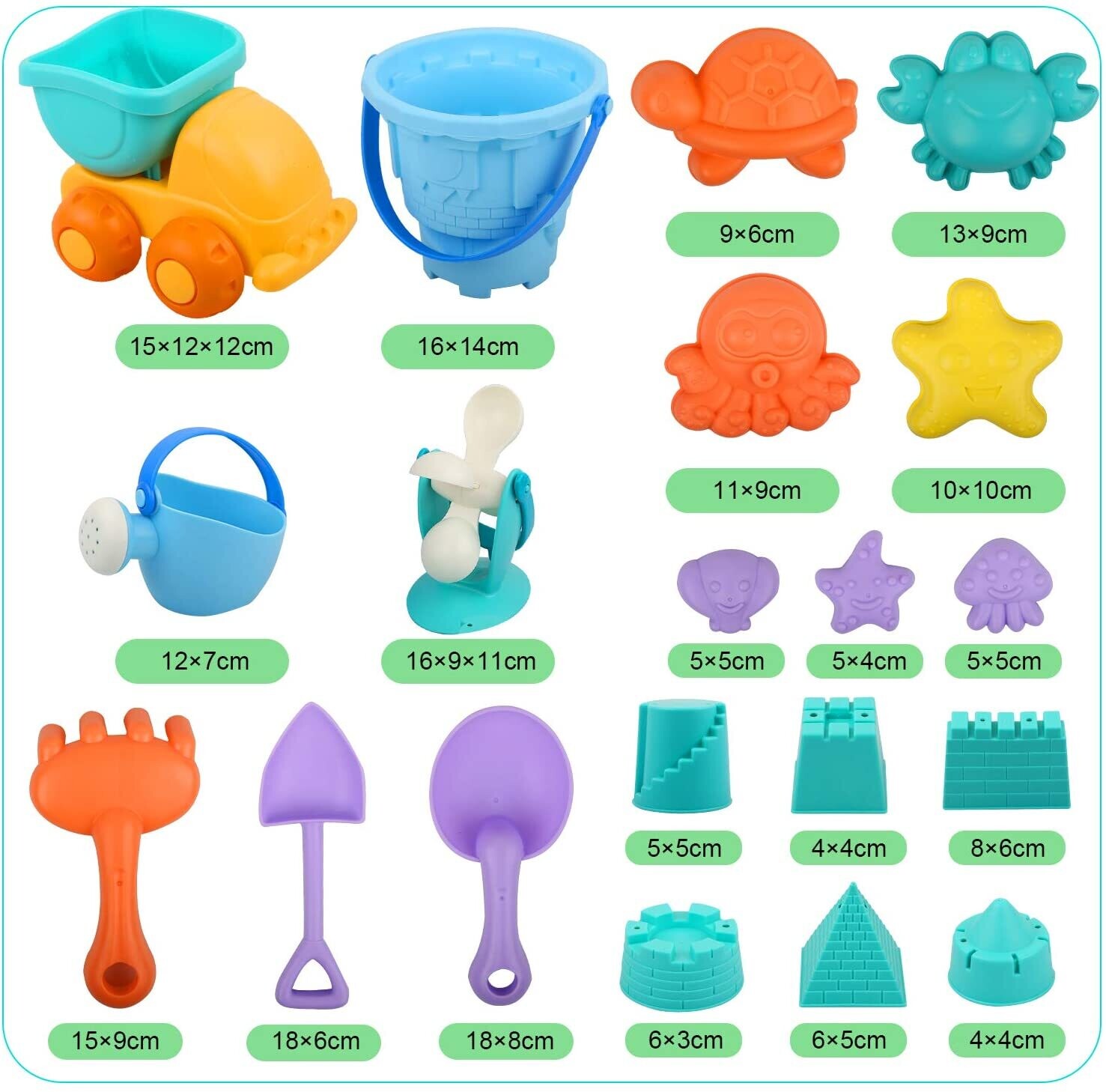 Sand Beach Toys for Kid Soft Plastic Material