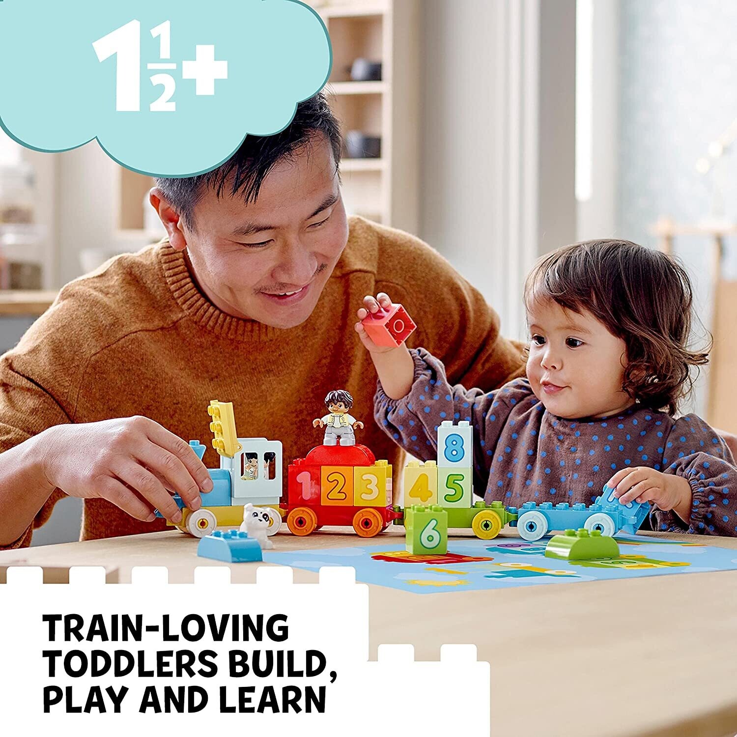 Number Train Toy Learning Numbers for 1.5 - 2 Years Old