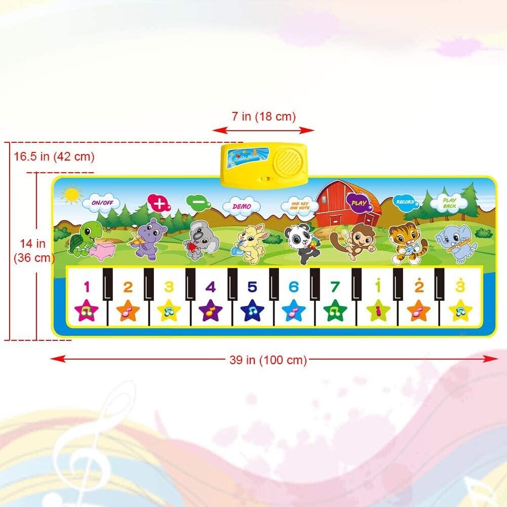 Music Dance Mats Touch Play Mats Floor Keyboard Musical Carpet